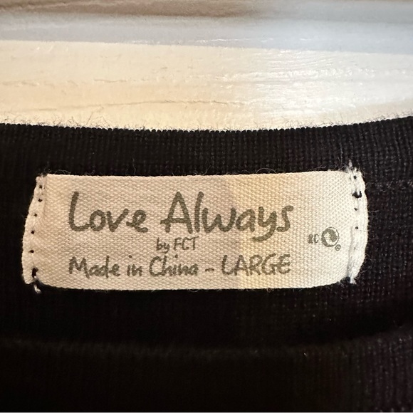 Love Always by FCT Sweater Dress - Striped Long Sleeve Form Fit Stretch - Picture 5 of 5